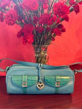 Brighton Turquoise Heart Charm Shoulder Bag